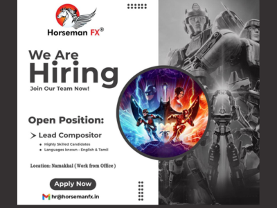 Lead Compositor required at Horseman FX