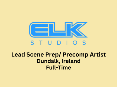 Lead Scene Prep Precomp Artist required at Elk Studios