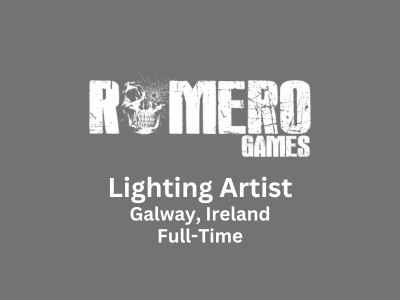 Lighting Artist required at Romero Games