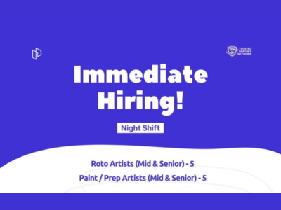 Picstol Studios is hiring Roto Artists & Prep Artists