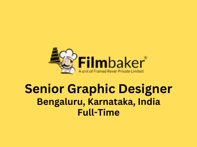 Senior Graphic Designer required at Filmbaker