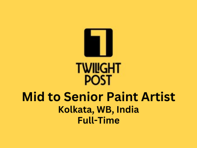 Twilight POST is on the lookout for a Mid to Senior Paint Artist