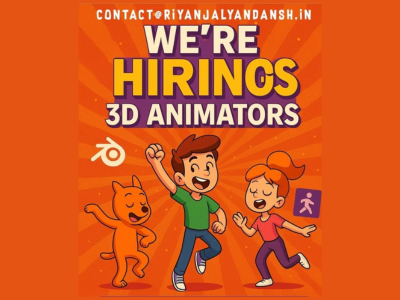 3D Animators required at Riyanjaly & Ansh Media