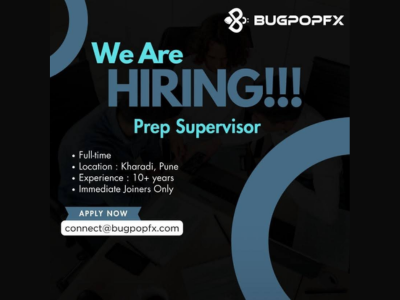BUGPOPFX is looking for an experienced Prep Supervisor