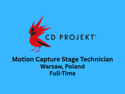 CD Projekt RED is hiring Junior Motion Capture Stage Technician
