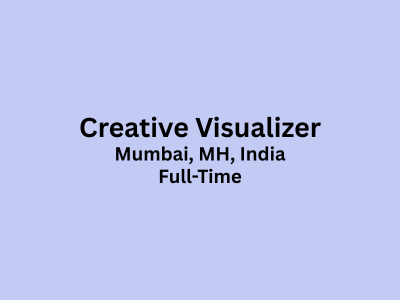 Full-Time job opening for Creative Visualizer