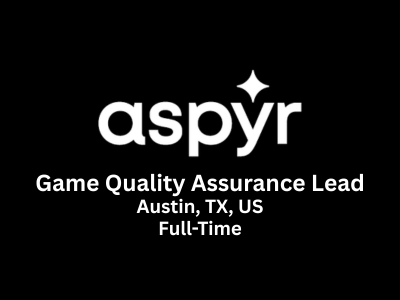 Game Quality Assurance Lead required at Aspyr Media
