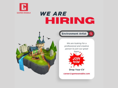 Games Enable Company is looking for a 3D Environment Artist