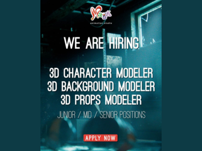 Job openings in Modeling department at Maga Animation Studio