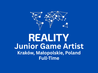 Junior Game Artist required at Reality Games