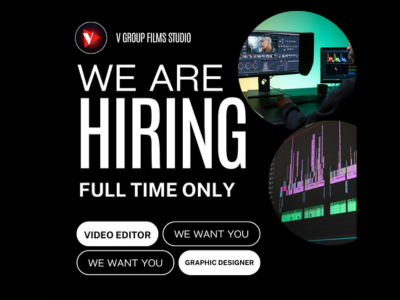 Latest job openings at V Group Films Studio