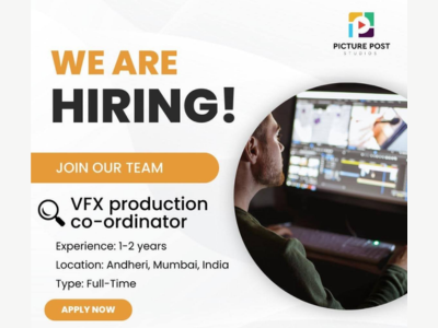 Picture Post Studio is hiring VFX Production Coordinator