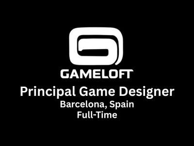 Principal Game Designer required at Gameloft