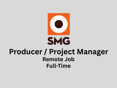 SMG Studio is hiring Mid-Senior Producer  Project Manager