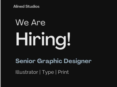 Senior Graphic Designer required at Alined Studios