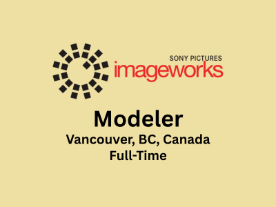 Sony Pictures Imageworks is looking for a Modeler