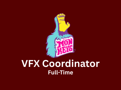 VFX Coordinator required at Monkeys Studio
