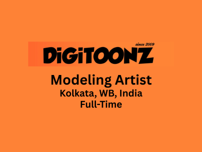 Vacancies available for the post of Modeling Artists at Digitoonz