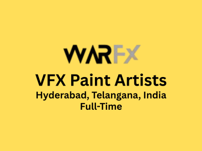 WarFX Studios is hiring for VFX Paint Department