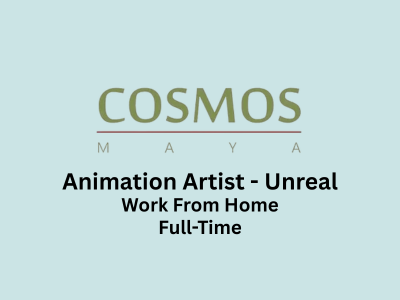 Work From Home job for Animation Artist - Unreal