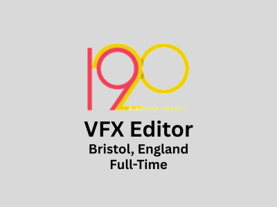 1920 VFX is hiring VFX Editor