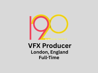1920vfx is looking for a VFX Producer