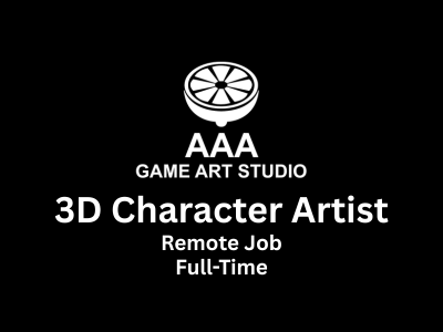 3D Character Artist required at AAA Game Art Studio