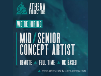Athena Productions is hiring Freelance Concept Artist