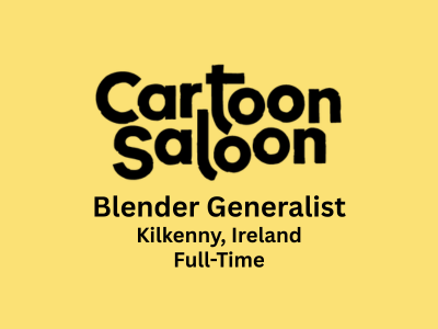 Cartoon Saloon is looking for a Blender Generalist