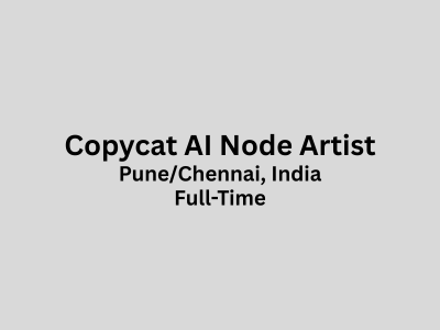 Copycat AI Node Artist required for a VFX studio