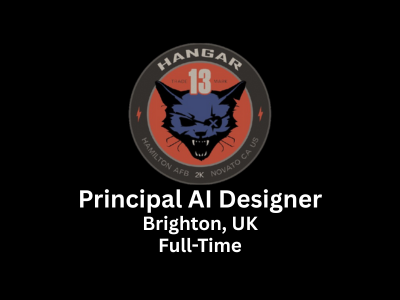 Hangar 13 is looking for a Principal AI Designer