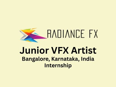 Internship opportunity for Junior VFX Artist at Radiance FX
