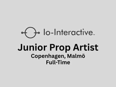 Junior Prop Artist required at IO Interactive