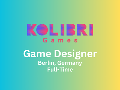 Kolibri Games is looking for a Game Designer