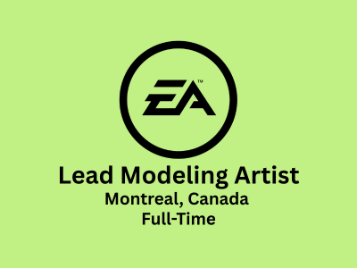 Lead Modeling Artist required at Electronic Arts