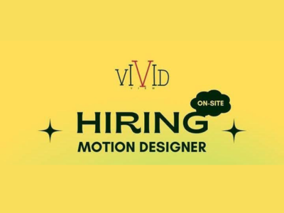 Motion Designer required at The Vivid View