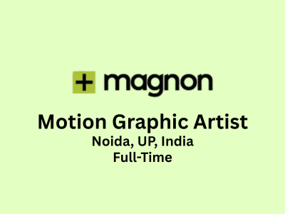 Motion Graphic Artist required at Magnon Group