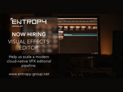 Remote job for Visual Effects Editor at Entropy Group