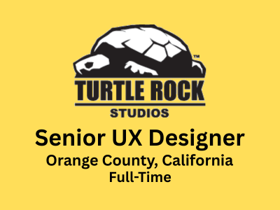 Senior UX Designer required at Turtle Rock