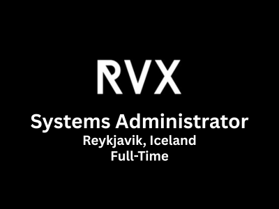 Systems Administrator required at RVX Studio