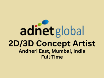 Adnet Global is hiring a 2D3D Concept Artist