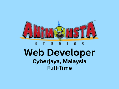 Animonsta is looking for a Web Developer
