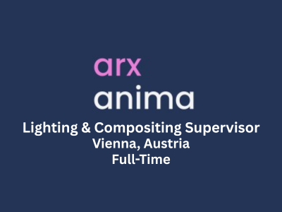 Arx anima is hiring Lighting and Compositing Supervisor