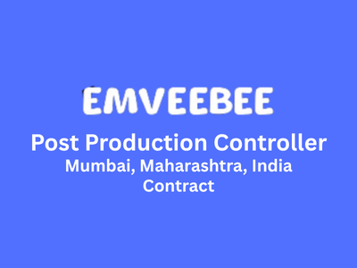 Contract job for Post Production Controller at Emveebee 