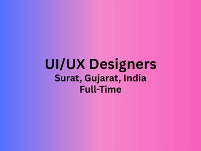 Job openings for UIUX Designers