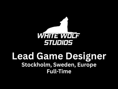 Lead Game Designer required at White Wolf
