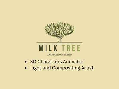 Milk Tree Studio is hiring professionals