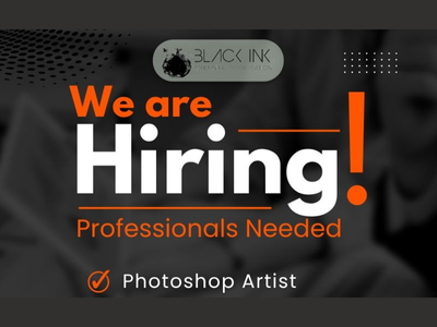 Photoshop Artist required at Black Ink Studio