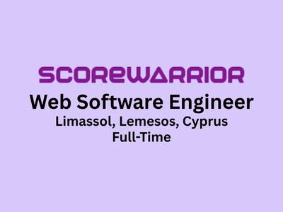 Scorewarrior is looking for a Web Software Engineer