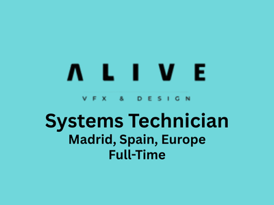 Systems Technician required at Alive VFX